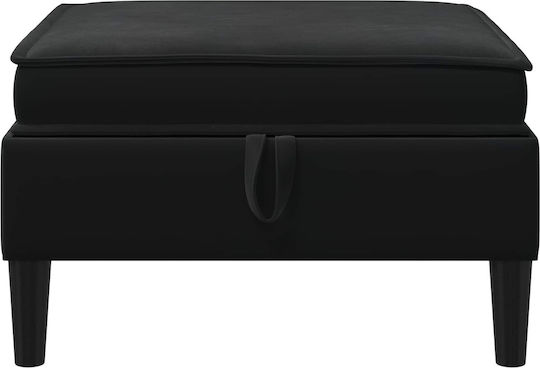 vidaXL Hocker Für Das Wohnzimmer Mit Stauraum Mit Samt Schwarz