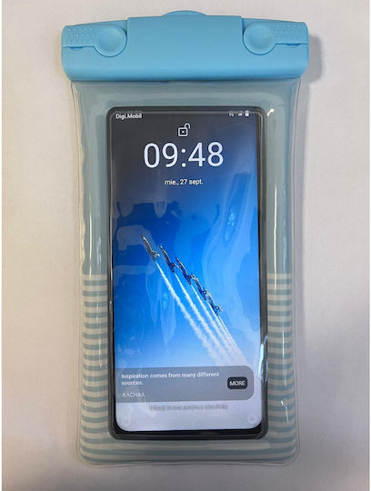 Waterproof Underwater Cushion Cover Alista Home Snowproof Universal Striped Drawstring Phone Documents Blue
