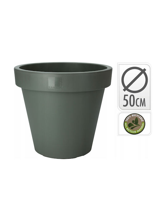Grüner Kunststoff Gartenblumentopf 50 Cm