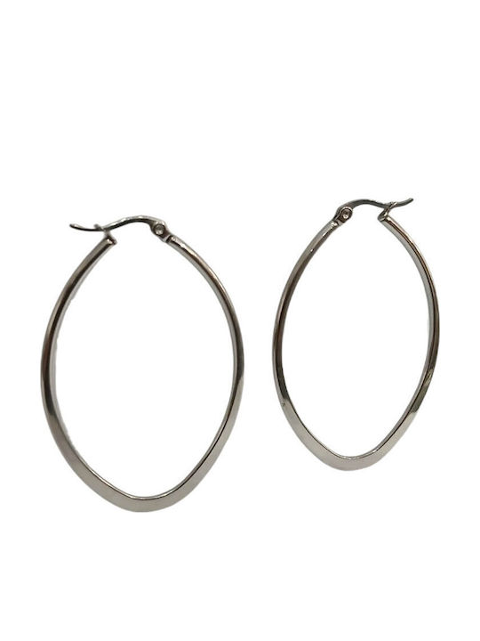 Kalliopi Silver Ohrringe Ohrhänger aus Stahl