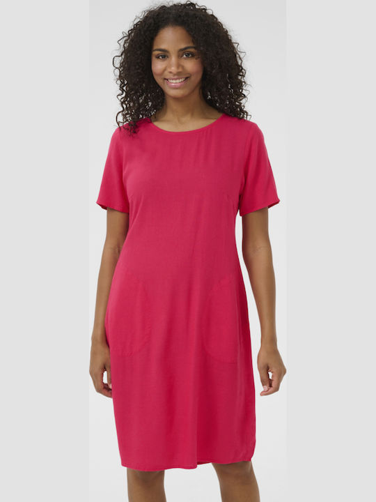 Sommer Damenkleid Fuchsie