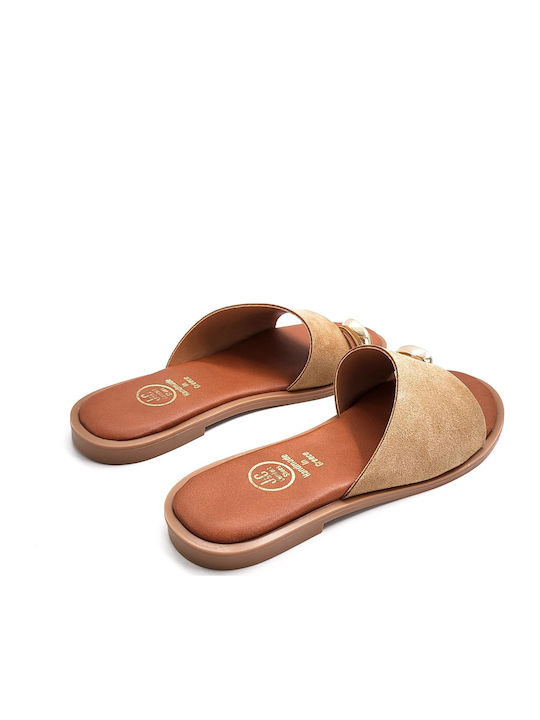 Women's Flat Sandals Beige