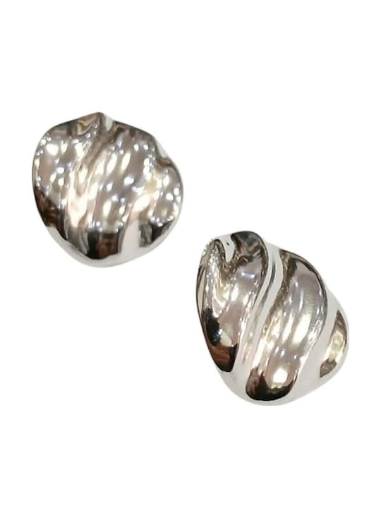 Kalliopi Silver Ohrringe Stecknadelverschluss aus Stahl