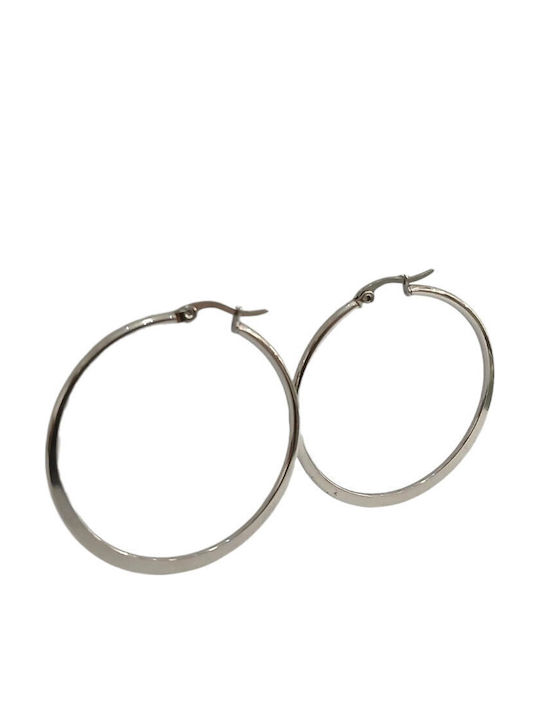 Kalliopi Silver Ohrringe Ohrhänger aus Stahl