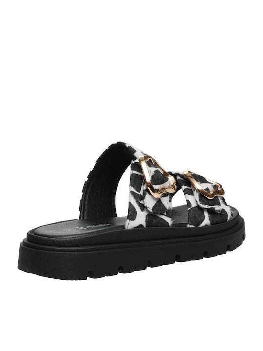 Sandale Casual Damă Anatomici Flatforme Albe