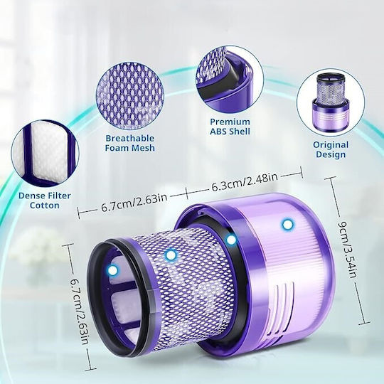 Φίλτρο Hepa Σκούπας Stick Συμβατό με Dyson / Total