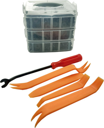 Set 625 Clipsuri Auto Universale Organizator Unelte de Fixare Tapițerie