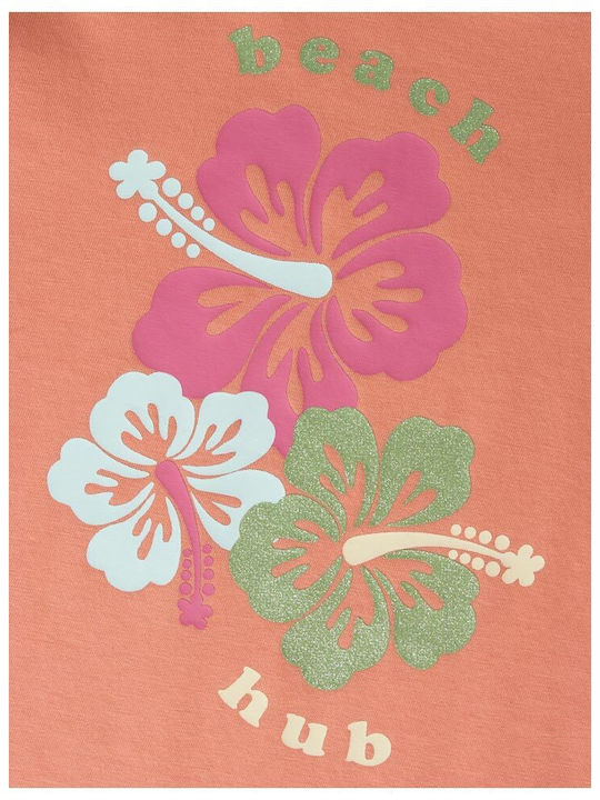 Kinderoberteile T-Shirt Fusion Koralle