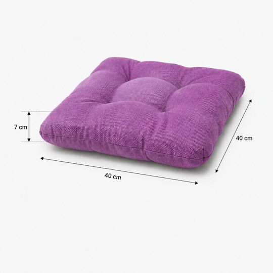 Garden Chair Cushion Lilac 4 Pieces 40x40cm