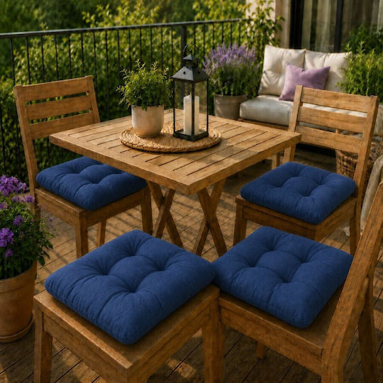 Καρέκλας Κήπου Navy Blue 4τμχ 40x40εκ.