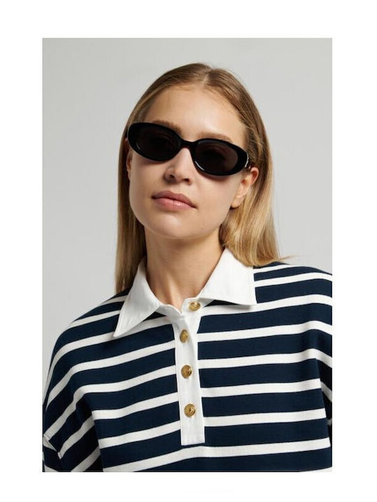 Tommy Hilfiger Women's Sunglasses with Transparent Frame and Transparent Polarized Lens TH2344/S MVU/08