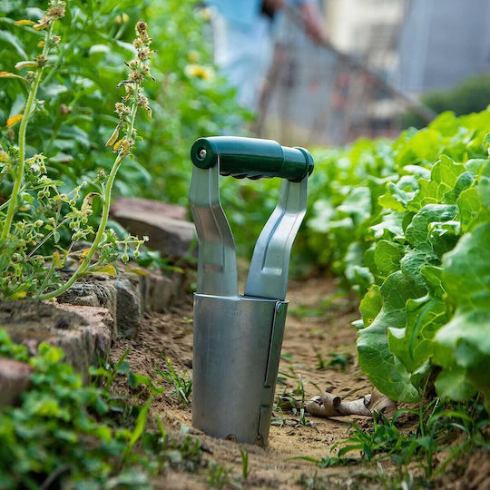 Transplantator Agricol Cilindric Alista Home Oțel Plastic Diametru 6 Cm Mâner Flexibil 23 X 6 X 13 Cm Verde
