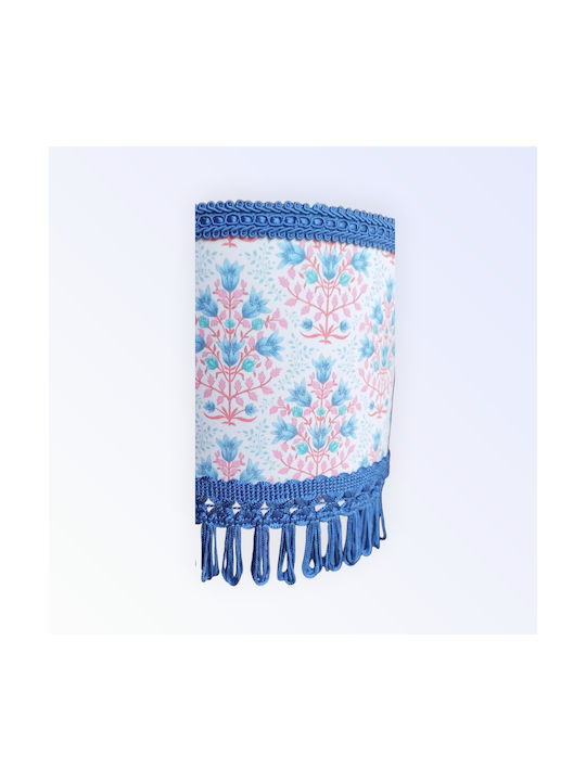 Oxygen Ethnic Tribal Blue Ceiling Light With E27 Socket 35x20cm