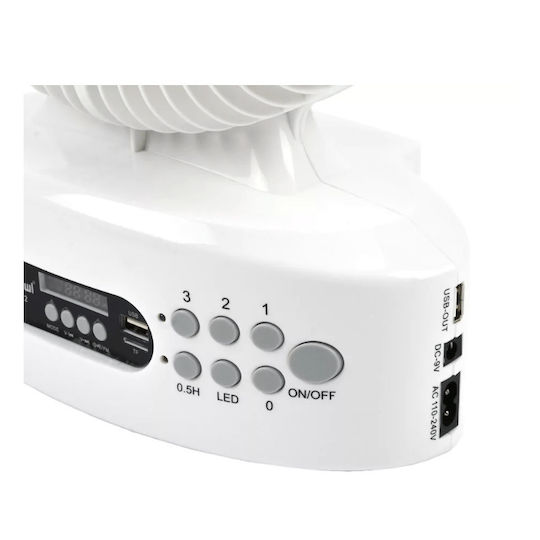 Andowl Ανεμιστηράκι USB / Ρεύματος Λευκό 22753-820-00-05