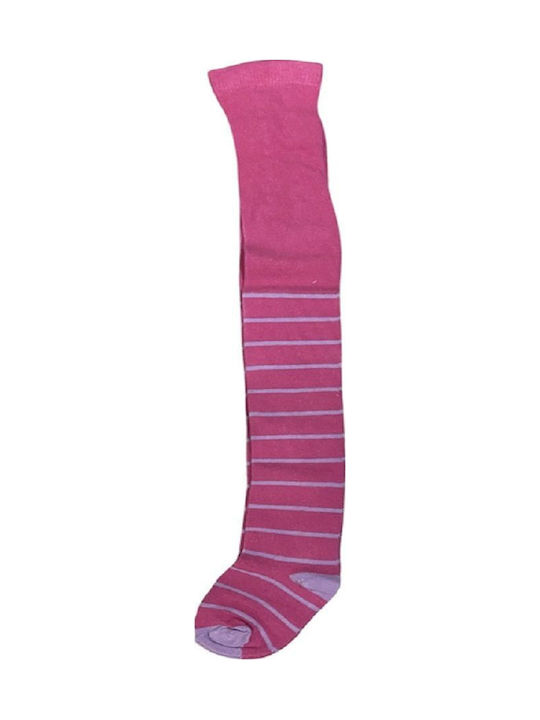 Yanna Kids Striped Fuchsia Tights