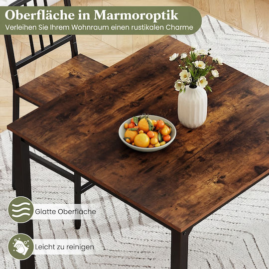 Masa Bar cu 4 Scaune 90x90cm