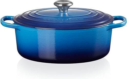 Le Creuset Azure Shallow Pot Cast Iron 6.3L / 31cm
