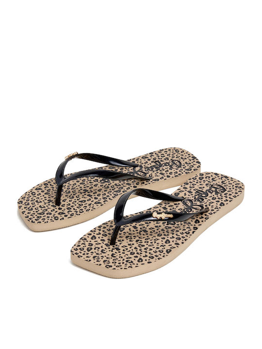 Flip Flops in Beige Colour