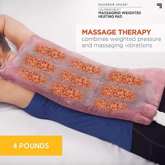 Electric Massage Pillow for Neck Back Legs & Body with Vibration and Heating Function