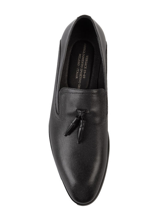Δερμάτινα Ανδρικά Loafers σε Μαύρο Χρώμα