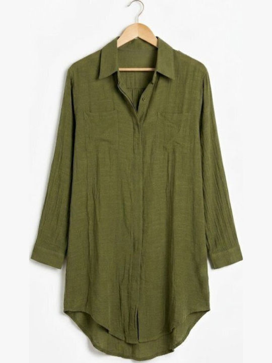 Soccus Dark Olive Beach Caftan