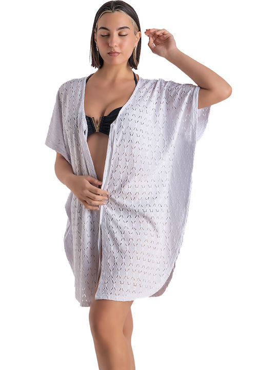 Rachel Caftan De Plajă Pentru Femei Alb