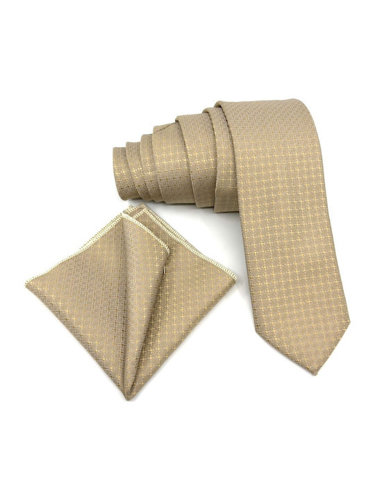 Legend Accessories Set Cravate Bărbați Mătase Tipărită În Culoare Aurie