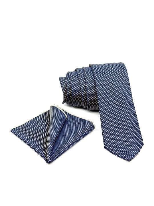 Legend Accessories Set Cravate Bărbați Mătase Tipărită În Culoarea Albastru Marin
