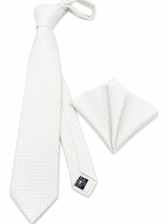 Legend Accessories Männer Krawatte Set in Weiß Farbe