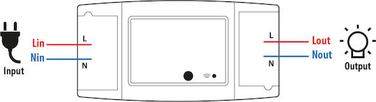 Comutator Inteligent Wi-Fi 16A 90-250V Compatibil Alexa Google Home Control Prin Aplicație Alb