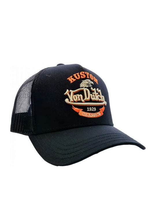 Von Dutch Ανδρικο Καπελο Trucker Μαυρο Vd 0 Cas1 Eag Blk-noir