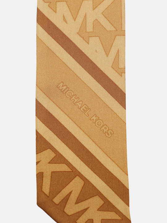 Michael Kors Дамски Копринен Шал Кафяв