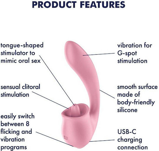 Satisfyer Vibrator Κλασικός Δονητής Ροζ