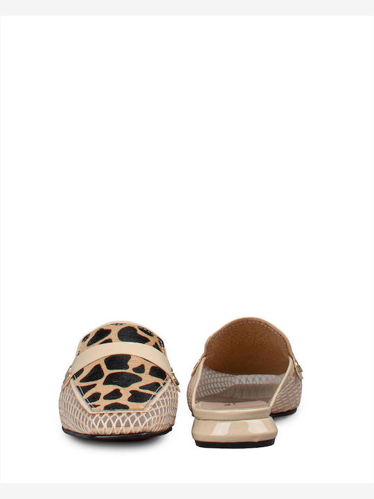 Mules With Heel In Brown Colour