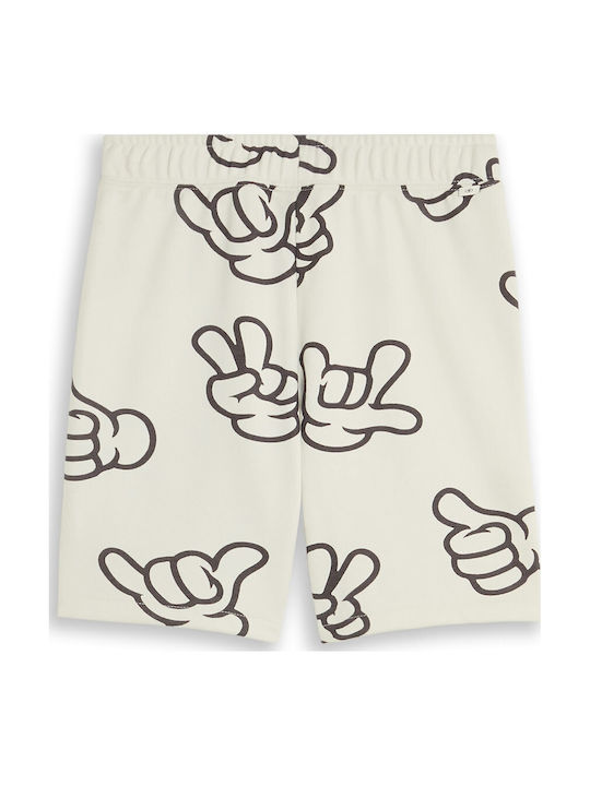 Kids Fabric Shorts/Bermuda Light Gray Black