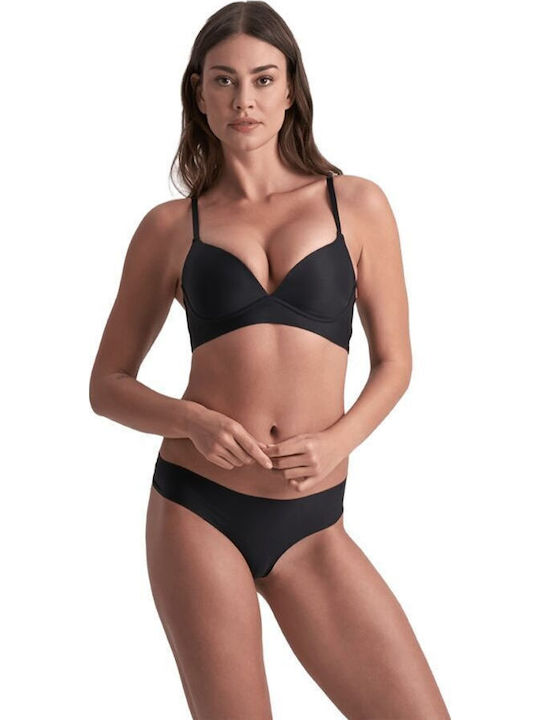 Bye Bra Women's String 2Pack Seamless Beige & Black