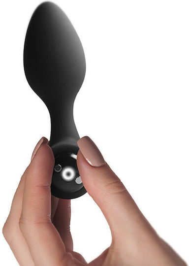 Rocks Off Slim Anal Plug with Vibration Black