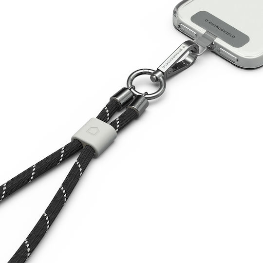 Rhinoshield Adjustable Braided Smartphone Lanyard Secure Attachment Black