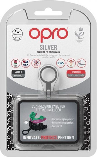 Masca Protecție Opro Silver Edition V2 Self Fit Roz Verde Pentru Copii