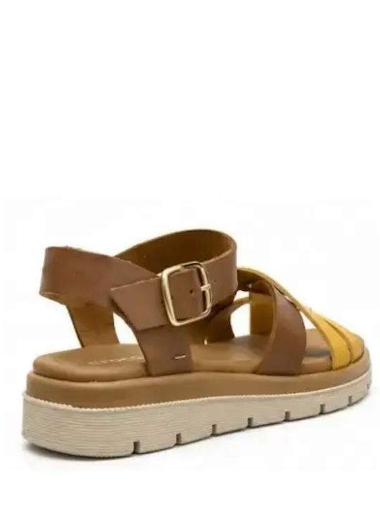Women's Flat Sandals Yellow