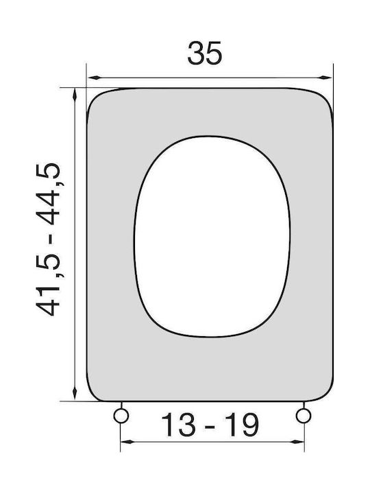 Elvit Capac WC Plastic Alb
