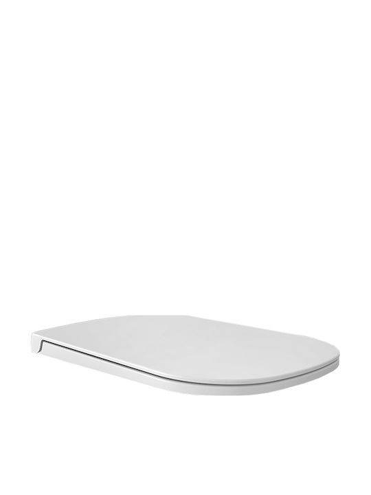 Elvit Καπάκι Λεκάνης Soft Close Πλαστικό 40x35.9cm Λευκό