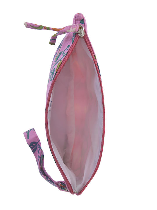 Ble Γυναικείο Τσαντάκι Υφασμάτινο Φούξια Multicolor Ble Γυναικείο Τσαντάκι Υφασμάτινο Φούξια Multicolor
