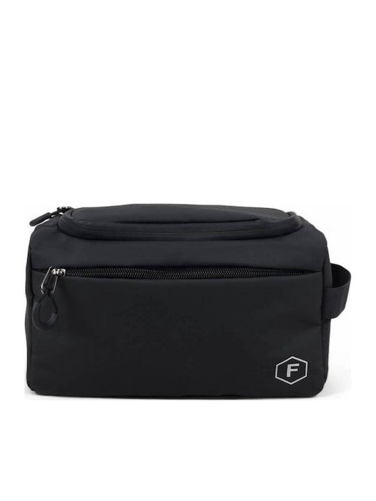 Forecast Waterproof Kulturbeutel Ta8352 Schwarz Wasserdicht Reißverschluss & Futter Sicheres Reisen Schwarz