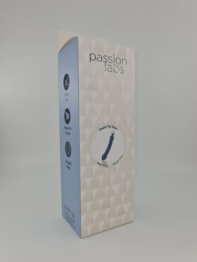 Passion Labs Glass Blue Dildo