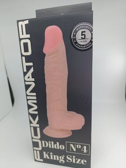 No.4 Dildo King Size Premium Ρεαλιστικό Dildo Flesh