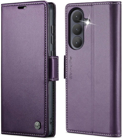 Caseme 023 Samsung Galaxy S26 5g Rfid Θήκη Πορτοφόλι Δερμάτινη –purple