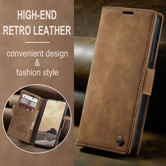 Caseme 013 Samsung Galaxy S26 Ultra 5g Retro Leather Book Case Brown