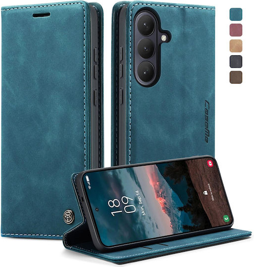 Caseme 013 Samsung Galaxy S26 Plus 5g Retro Leather Θήκη Βιβλίο Blue