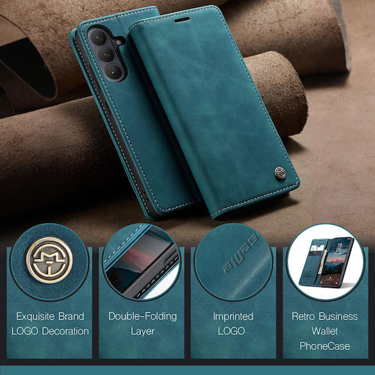 Caseme 013 Samsung Galaxy S26 Plus 5g Retro Leather Θήκη Βιβλίο Blue